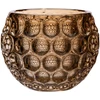 Lova Home4You Žvakidė „SPHERE“, skersmuo 8 cm, aukštis 6,5 cm, stiklo, auksinė