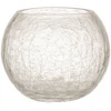 Home4You Žvakidė „CRACK“, skersmuo 10 x aukštis 8,5 cm, stiklinė