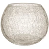 Home4You Žvakidė „CRACK“, D12 x H10 cm, stiklinė