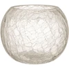Home4You Žvakidė „CRACK“, D15 x H12,5 cm, stiklinė