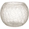 Home4You Žvakidė „CRACK“, skersmuo 20 cm, aukštis 15,5 cm, stiklinė