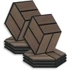 Homestyle4U Akustinės plokštės, 30x26x2 cm, rudos