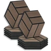 Homestyle4U Akustinės plokštės, 30x26x2 cm, rudos