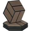 Homestyle4U Akustinės plokštės, 30x26x2 cm, rudos