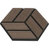 Homestyle4U Akustinės plokštės, 30x26x2 cm, rudos