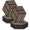 Homestyle4U Akustinės plokštės, 30x26x2 cm, rudos