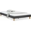 Homestyle4U Apstatyta lova, 144x203x29.5 cm, pilka