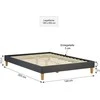 Homestyle4U Apstatyta lova, 144x203x29.5 cm, pilka