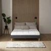 Homestyle4U Apstatyta lova, 144x203x29.5 cm, pilka