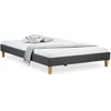 Homestyle4U Apstatyta lova, 144x203x29.5 cm, pilka