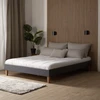 Homestyle4U Apstatyta lova, 144x203x29.5 cm, pilka