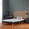 Homestyle4U Apstatyta lova, 95x32x210 cm, pilka