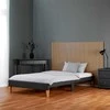 Homestyle4U Apstatyta lova, 95x32x210 cm, pilka