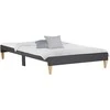 Homestyle4U Apstatyta lova, 95x32x210 cm, pilka