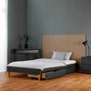 Homestyle4U Apstatyta lova, 95x32x210 cm, pilka