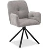 Homestyle4U Aptrauktas krėslas, 56x86.5x62 cm, pilka