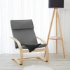 Homestyle4U Atlošiama kėdė, 66,5x93x61,5 cm, pilka