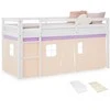 Homestyle4U Loft lova, 207.5x110x99.5 cm, balta violetinė oranžinė