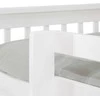 Homestyle4U Dviaukštė lova, 208.5x144x99 cm, balta