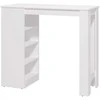 Homestyle4U Baro stalas, 120x105x50 cm, balta