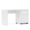 Homestyle4U Rašomasis stalas, 130x75x54 cm, Balta