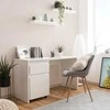Homestyle4U Rašomasis stalas, 130x75x54 cm, Balta