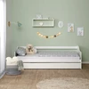 Homestyle4U Dienos lova, 98x206x66 cm, balta