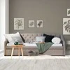 Homestyle4U Dienos lova, 100x215 cm, pilka
