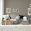 Homestyle4U Dienos lova, 100x215 cm, pilka