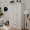 Homestyle4U Spinta, 120x51x200 cm, Balta
