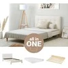 Homestyle4U Lova, 145.5x95x211 cm, smėlio spalvos