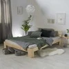 Homestyle4U Lova, 184x204 cm, ruda, Medžiagos storis: 20 mm