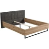 Homestyle4U Lova, 177.5x94x212 cm, pilka