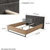 Homestyle4U Lova, 177.5x94x212 cm, pilka