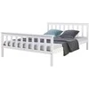 Homestyle4U Dienos lova, 146x206x82 cm, Balta