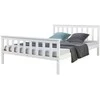 Homestyle4U Dienos lova, 146x206x82 cm, Balta