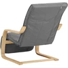 Homestyle4U Gultinė kėdė, 66.5x94x62.5 cm, pilka
