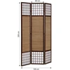 Homestyle4U Kambario pertvara, 120x200x1,8 cm, ruda