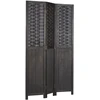 Homestyle4U Kambario pertvara, 120x2.2x170 cm, juoda