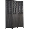 Homestyle4U Kambario pertvara, 120x2.2x170 cm, juoda