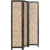 Homestyle4U Kambario pertvara, 120x2x170 cm, juoda ir ruda