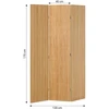 Homestyle4U Kambario pertvara, 120x2x170 cm, Natūrali