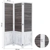 Homestyle4U Kambario pertvara, 120x2x170 cm, ruda, balta