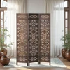 Homestyle4U Kambario pertvara, 120x2x170 cm, ruda