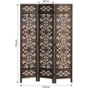 Homestyle4U Kambario pertvara, 120x2x170 cm, ruda