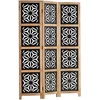 Homestyle4U Kambario pertvara, 120x2x170 cm, juoda, ruda
