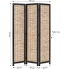 Homestyle4U Kambario pertvara, 120x2x170 cm, juoda ir ruda