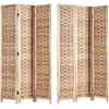 Homestyle4U Kambario pertvara, 120x2x170 cm, ruda