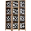 Homestyle4U Kambario pertvara, 120x2x170 cm, juoda, ruda