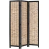 Homestyle4U Kambario pertvara, 120x2x170 cm, juoda ir ruda